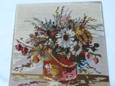 Kreuzstich Stickbild Blumen