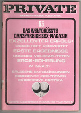 Vintage Erotik Heft Private 63 1983