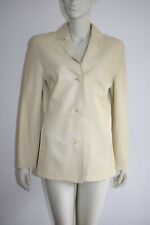 HARVEST ? Fine Leather Jacke Blazer aus feinstem Leder in Beige Größe 38