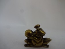 Märchenfigur aus Metall / Froschkönig / Messing