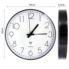 Moderner Funkuhr 30cm Wanduhr