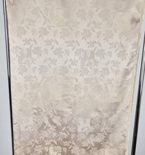 Stoff Rest Jacquard beige Glanz Nähen
