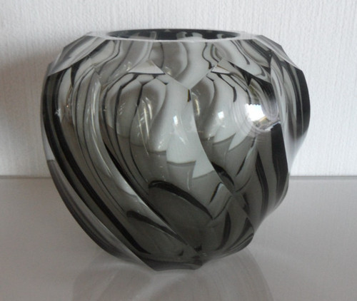 Massive vintage kunstglas vase - massive,