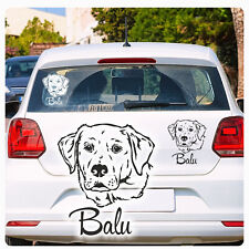 Labrador Name Auto Aufkleber Autoaufkleber Sticker Hund Hundeaufkleber A4054
