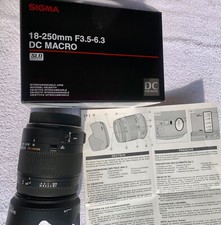Wechsel Objektiv Sigma 18 -250 mm F3.5-6.3 DC Macro 