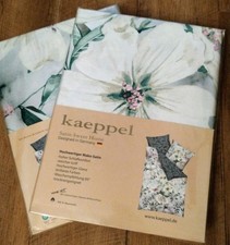 Kaeppel Hochwertige Bettwäsche Mako-Satin 135x200 80x80 4 teilig Grün NEUWARE