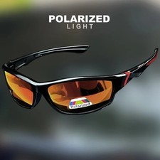 Sportbrille Polarisiert UV400 – Orange Blau Grün verspiegelt – Unisex Outdoor