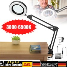 2-in-1 Lupe mit Licht und Ständer 10X Lupenleucht Dimmbare LED Schreibtischlampe