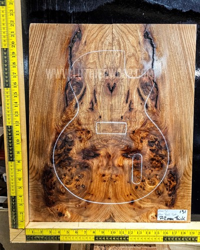 Ulme wurzelholz gitarrenplatte - wurzelholz,