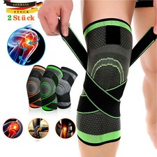 2x Kniebandage Kniestütze Verband Schmerzen Kompression SportBandage Knieschoner