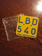 Mofa Moped Oldtimer Nummernschild Holland Niederlande 1982 neuwertiger Zustand !