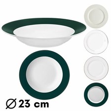 Suppenteller Porzellan Pastateller Geschirr Servierteller Farbwahl 23 cm