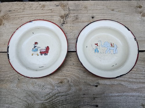 Emaille kinder teller antik - kinder, 2