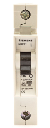 Siemens 5sx2116 mcb single - 5sx2116-7, 1