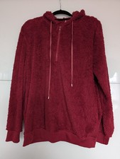 Weinroter Teddyfell Pullover In Größe L Top Zustand Kuschelig