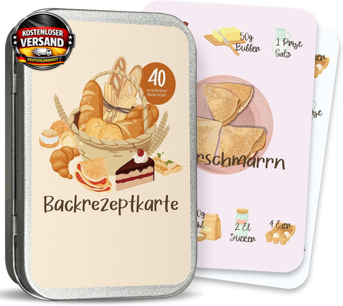Backkarten set mit - set,