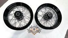 Harley OE Speichen Rad Satz 16 x 3 Front Rear Wheel schwarz Softail Slim Twincam