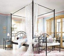 Himmelbett schwarz 180x200