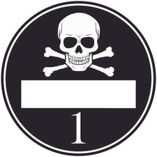 2x Euro 1 Plakette Totenkopf