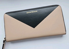 Emporio Armani Damen-Portemonnaie beige/schwarz, Handtasche, Schuhlöffel wie neu