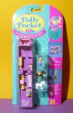 Mini Polly Pocket 1994 Stable On The Go Pferdeauto Bluebird NEU OVP