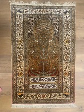 Hereke Seide Handgeknüpfter Teppich 105x69cm ca.480.000 Knoten/m2