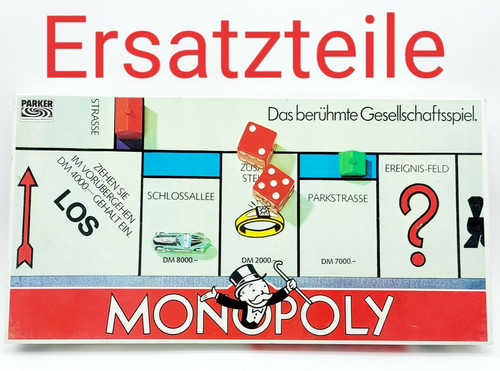 Monopoly ersatzteile parker - monopoly,