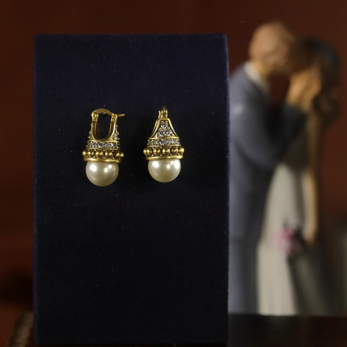 Ohrringe schlafend gold antik - schlafend,