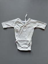 PETIT BATEAU ♥ BODY EINTEILER STRAMPLER ♥ BABIES ♥ GR.50 CM 0-1 MONAT ♥ WEISS