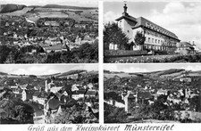 Münstereifel AK Panorama Gruß aus dem Kneippkurort Luftbild Mehrbild 