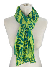 FRAAS Tuch Halstuch Sommertuch Damentuch Damen Grün Gelb Muster Modern 621705