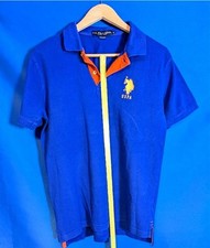 US POLO ASSN   (Original)  Herren Polo Shirt   Gr M,  Farbe Blau,  Gewicht 290g