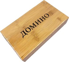 Domino Spiel in Holzbox