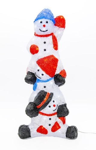 Led acryl schneemann winter - led,