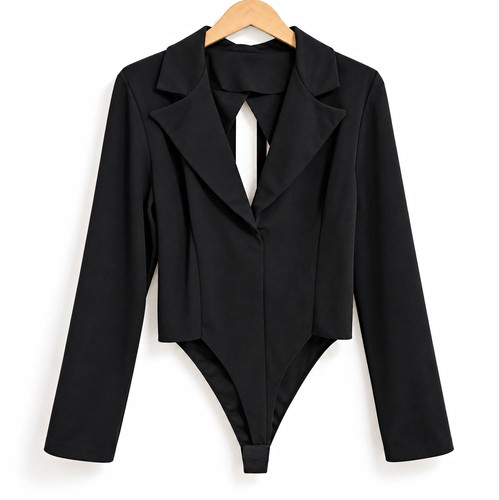 Damen body einteiler schwarz - einteiler,