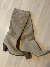 H&M Wildlederstiefel, beige