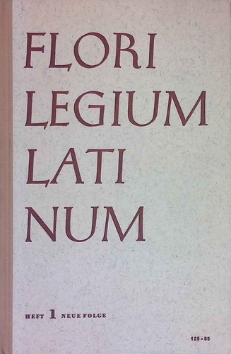 Florilegium latinum heft - florilegium,