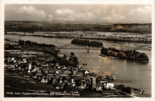 Cpa rudesheim blick vom - rudesheim,