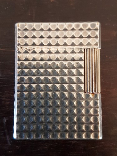 Dupont feuerzeug versilbert - st,