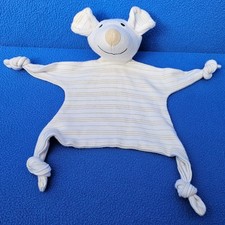 TOPOLINO TOPOMINI MAUS SCHMUSETUCH KUSCHELTUCH GESTREIFT WEISS BRAUN ERNSTINGS