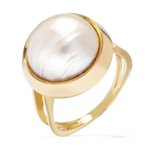 Ring aus 585er gold mit - gold, einer