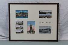 5 Ansichtskarten - Ulm um´s Jahr 1915 - gerahmt 54x42 cm. + Passepartout /H12