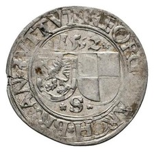 MGS BRANDENBURG IN FRANKEN 4 Kreuzer (Batzen) 1532 Schwabach R! Vorzüglich