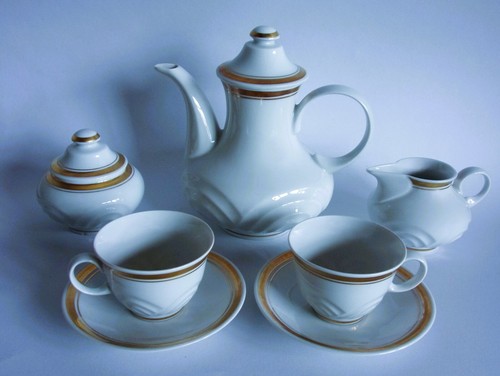 PORZELLAN-MOKKA-KAFFEE-SERVICE