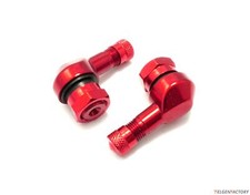 2x Motorrad Alu Winkelventil Weinrot Bordeaux 11,3mm Ventile Eckventil Ventil