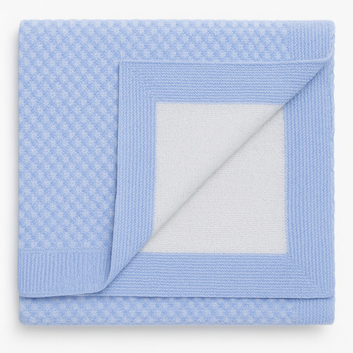 Babydecke aus strick - babydecke,