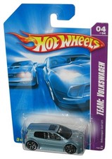 Hot Wheels Team Volkswagen 4/4 (2007) Blau Golf Gti Spielzeug Auto 132/196