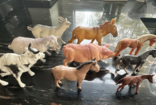 Spielzeug Tiere Konvolut Bauernhof 9 Stück