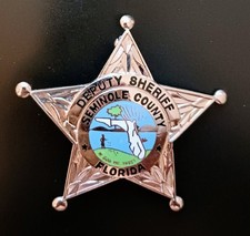 S/G01 Historisches US-Polizeiabzeichen - SEMINOLE COUNTY-Florida -HM: Northeast