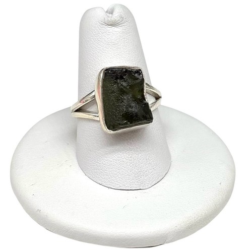 Moldavit ring größe - größe, massiv